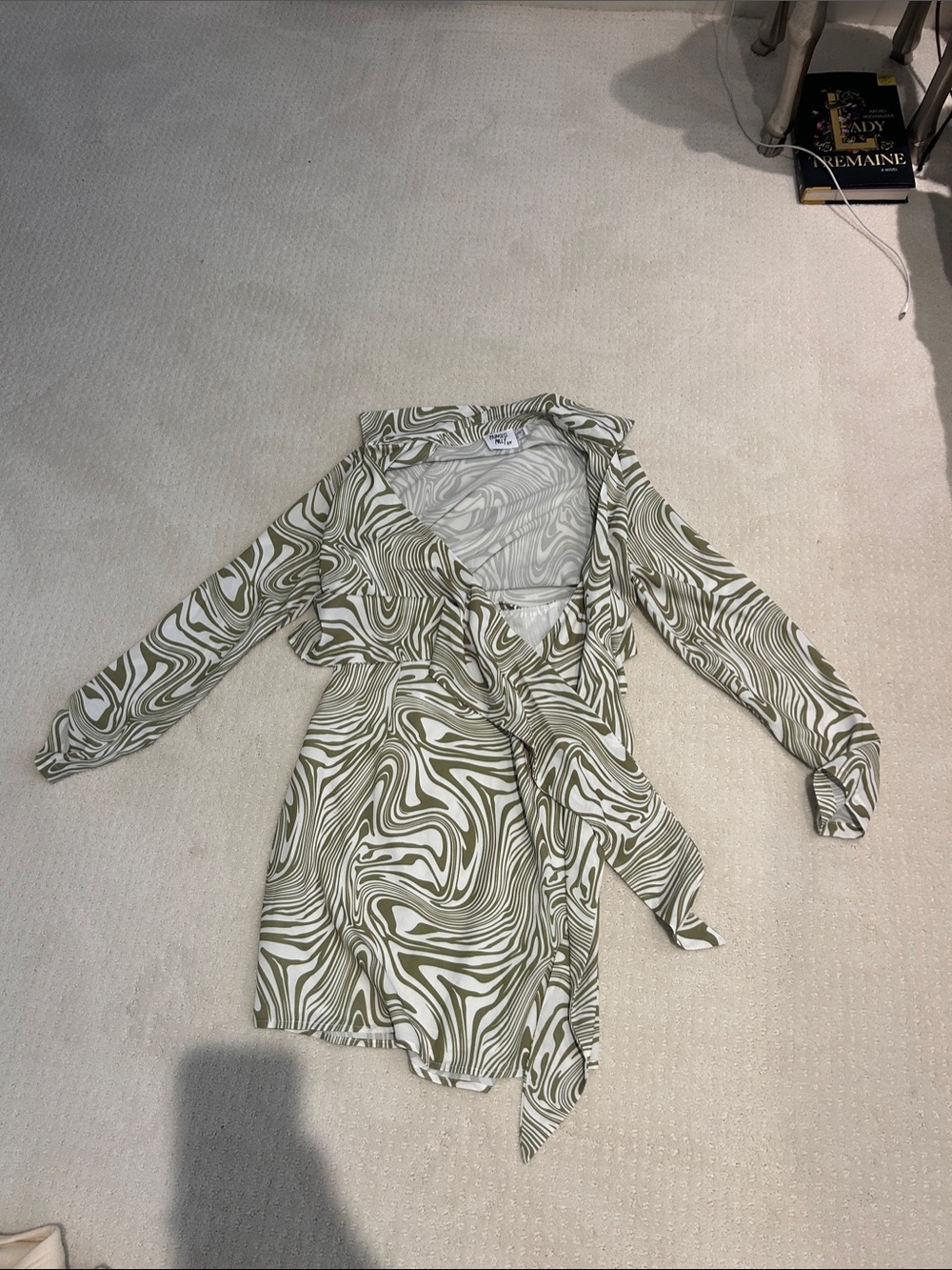 Women's Olive Swirl Wrap Jacket